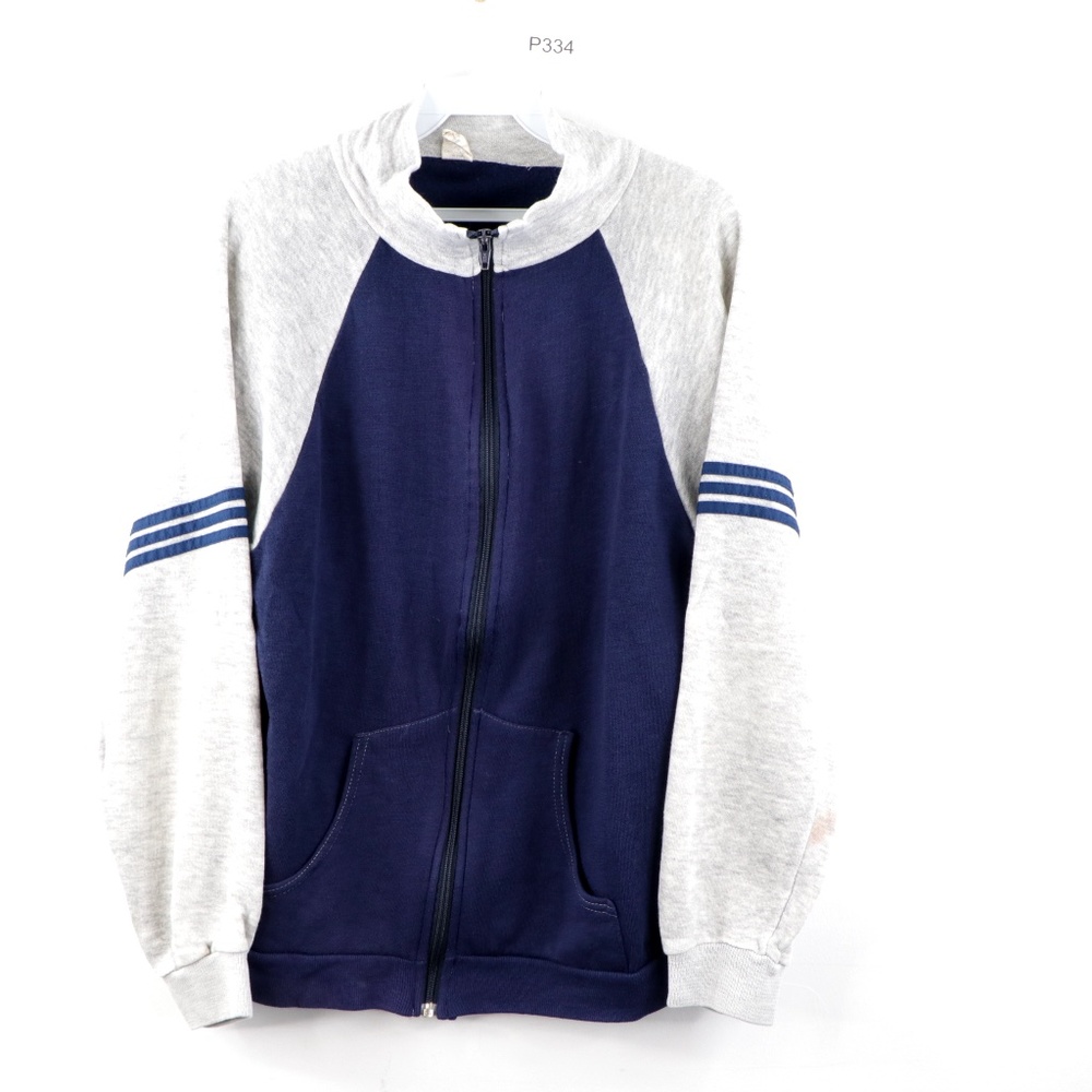 Vintage 70s Soffe Warm Up Track Jacket Blue USA